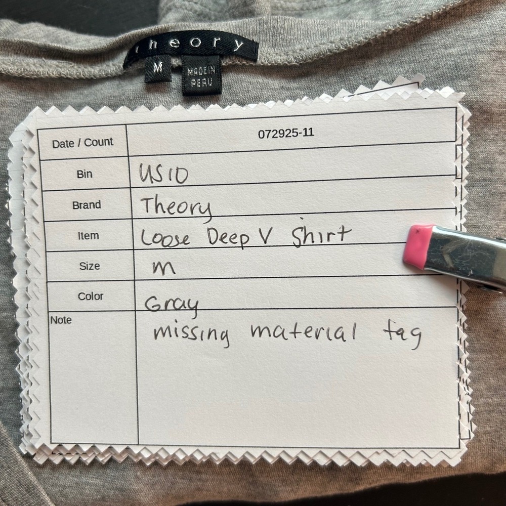 Theory Top Gray Medium - Picture 9 of 9